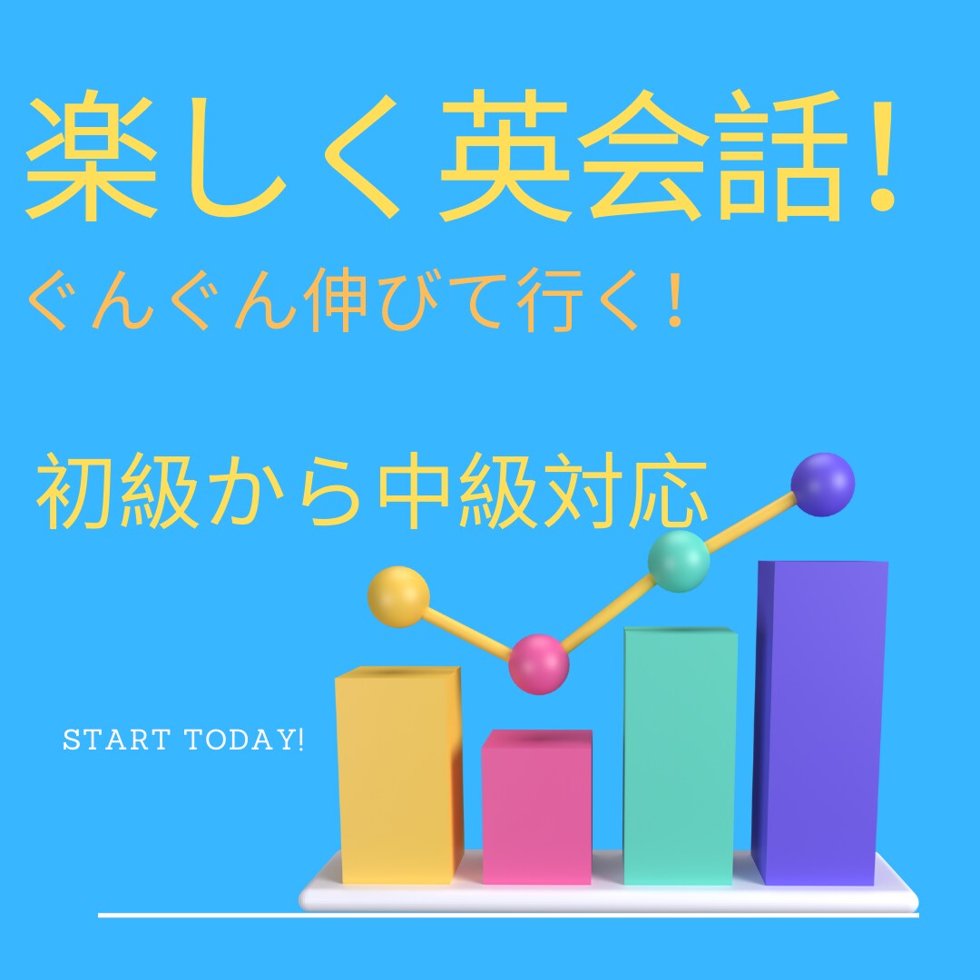 初心者から中級者向けの英会話レッスンをします 楽しく、すぐ使える実践的な英会話スキルが身に付きます！ イメージ1