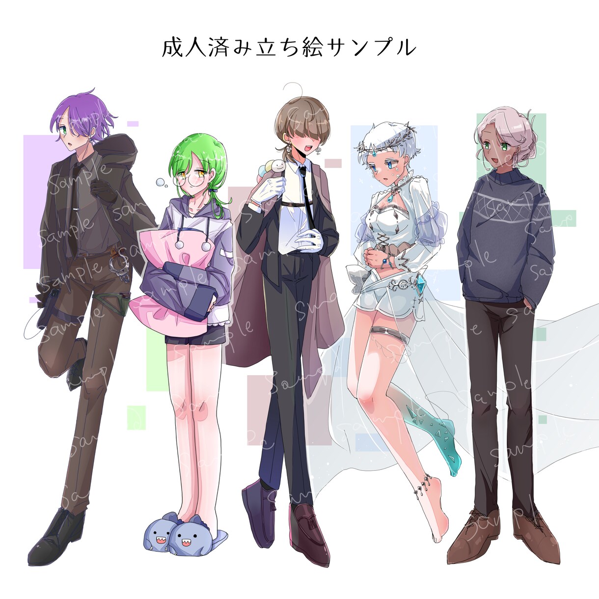 立ち絵を描きます 女性や少年少女キャラが得意です イメージ4