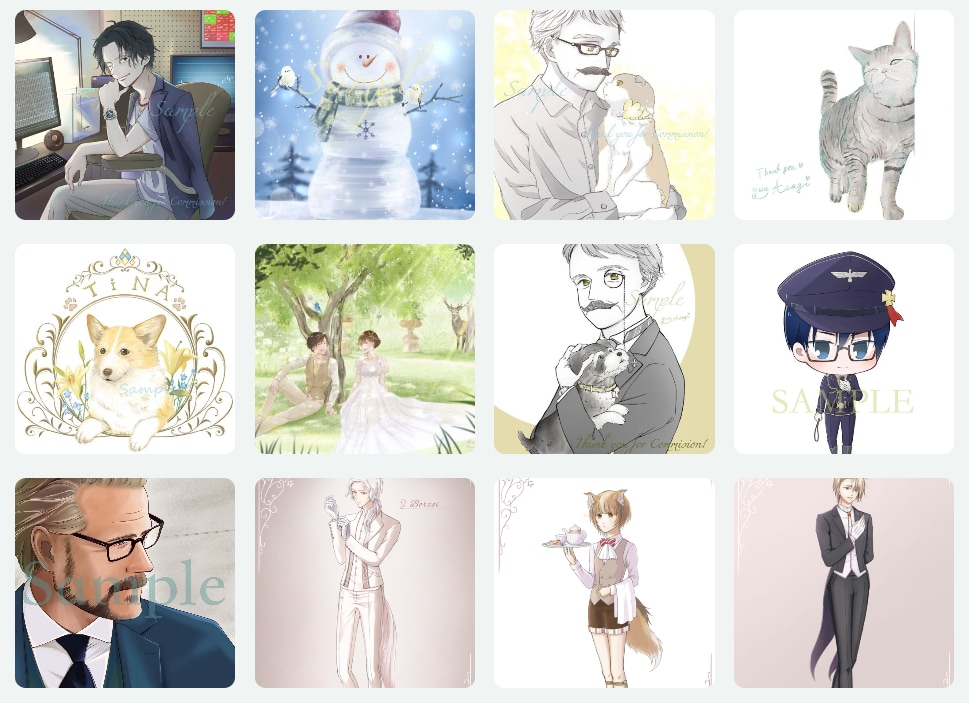 背景も◎ #イラストオーダー 承ります お花動物一枚絵アイコンヘッダー立ち絵なんでもご相談ください イメージ7