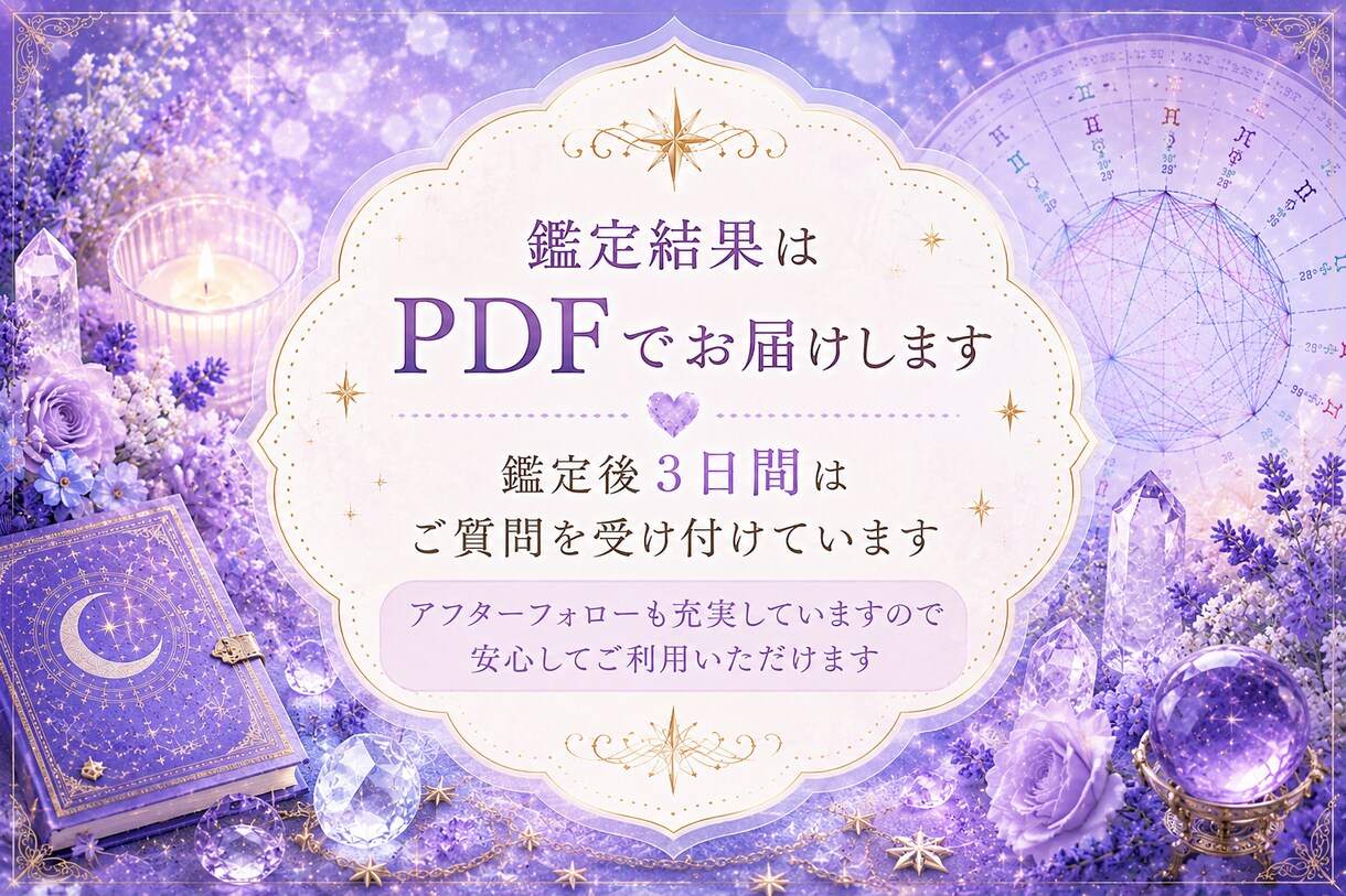 運命・転機・総合鑑定☆ホロスコープから占います 西洋占星術で魂の願い、人生の転機を丁寧に読み解きます イメージ9