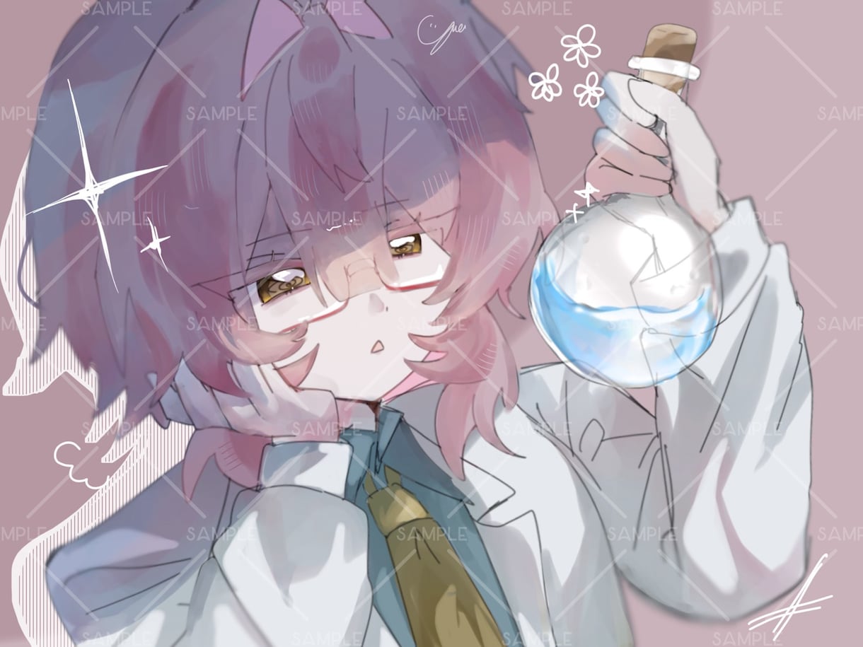 最短1日！超かわいいシンプル1枚絵描きます 様々な用途で使える1枚絵を制作します！どんな雰囲気でも対応可 イメージ5