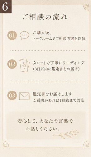 恋愛だけで終わらせないタロット鑑定をします 恋愛のその先にある、あなたの心にも光を。 イメージ6