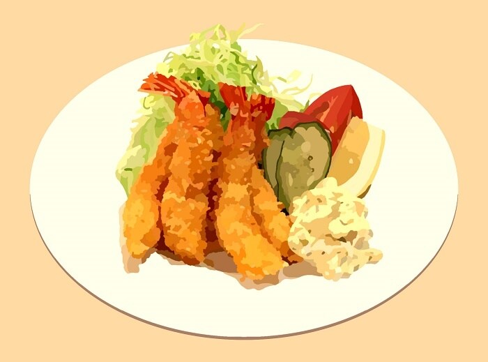 料理の写真を基に絵画風のイラストにします 料理をイラストにすると美味しそうに見えます イメージ2