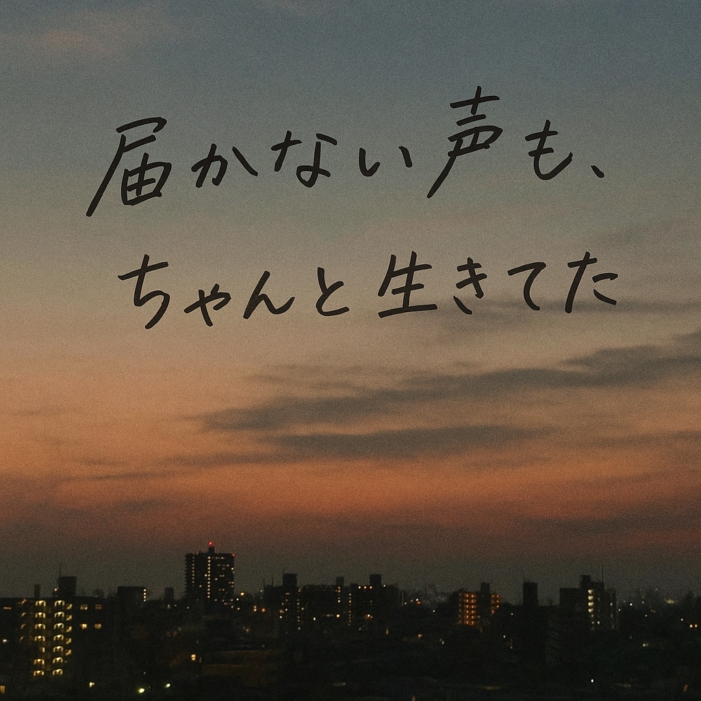 届かない想いを 情けない歌詞、詩を書きます 感情に寄り添う“言えない気持ち”を代わりに綴ります。 イメージ1