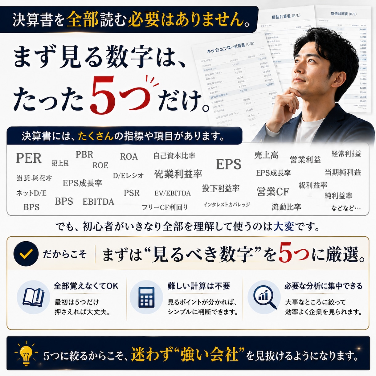 決算書から「強い会社」を見抜く方法を教えます 「なんとなく買う」を卒業｜5つの数字で企業を判断 イメージ4