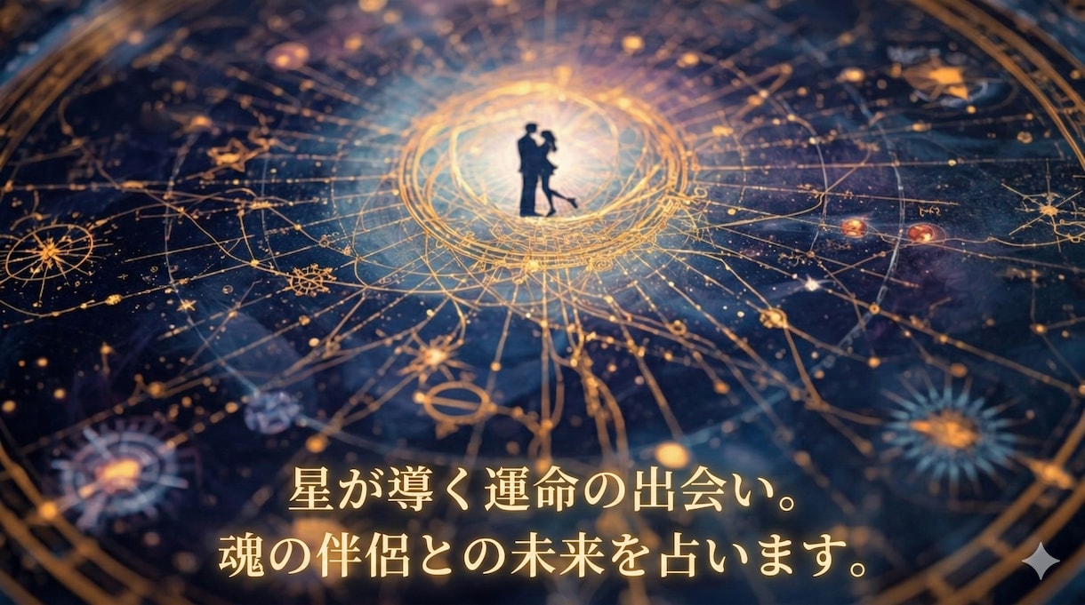 星が導く運命の出会い。魂の伴侶との未来を占います お相手の容姿やご職業、出会うシチュエーションを深く優しく解読 イメージ1