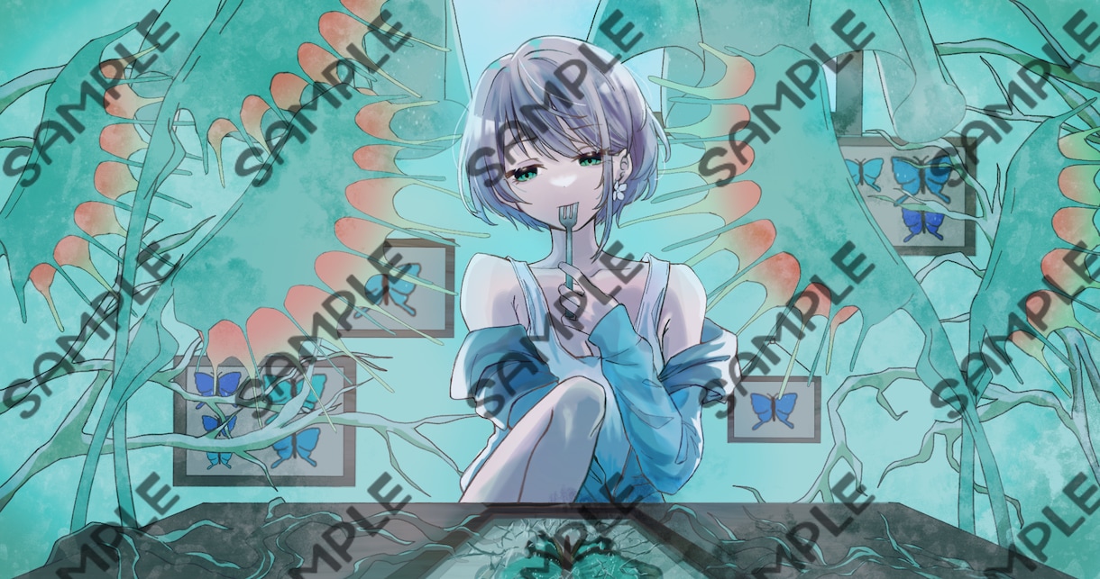 歌ってみた.ボカロMV等イラスト描きます 物語を感じる雰囲気重視イラスト描きます｜サムネ・配信可 イメージ2