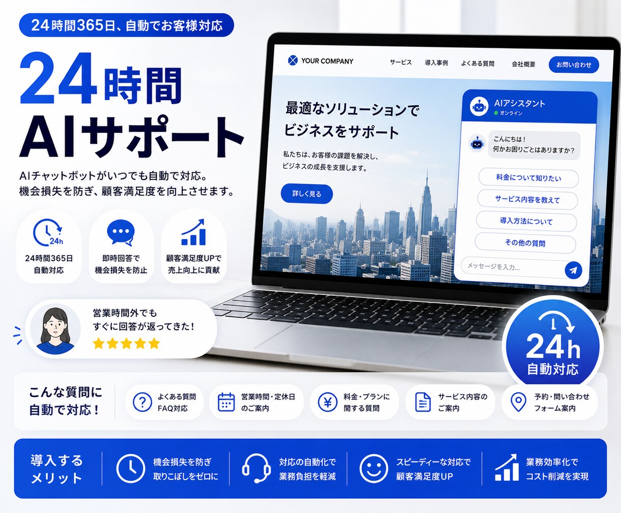 AIチャットボット構築します AI対応を自動化し業務効率化。 イメージ4