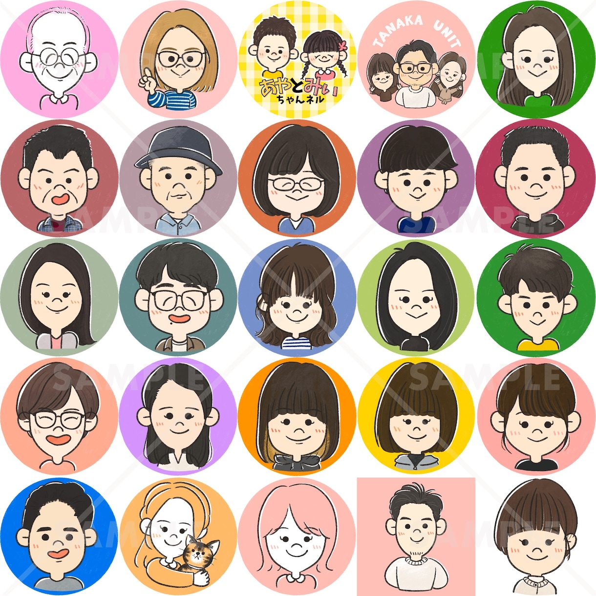 名刺やSNSに◎優しさ伝わる似顔絵アイコン描きます その人らしさを大切に、手描きの温もりを添えて イメージ7