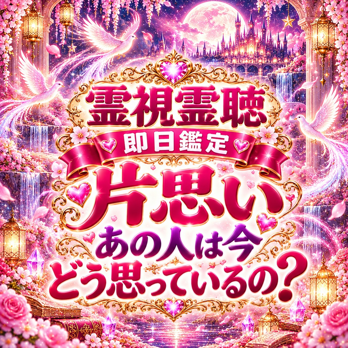 霊視霊聴で片思いの相手の本音や今の気持ちを視ます 即日鑑定｜霊視霊聴　片思い　復縁　不倫　複雑恋愛　音信不通 イメージ1