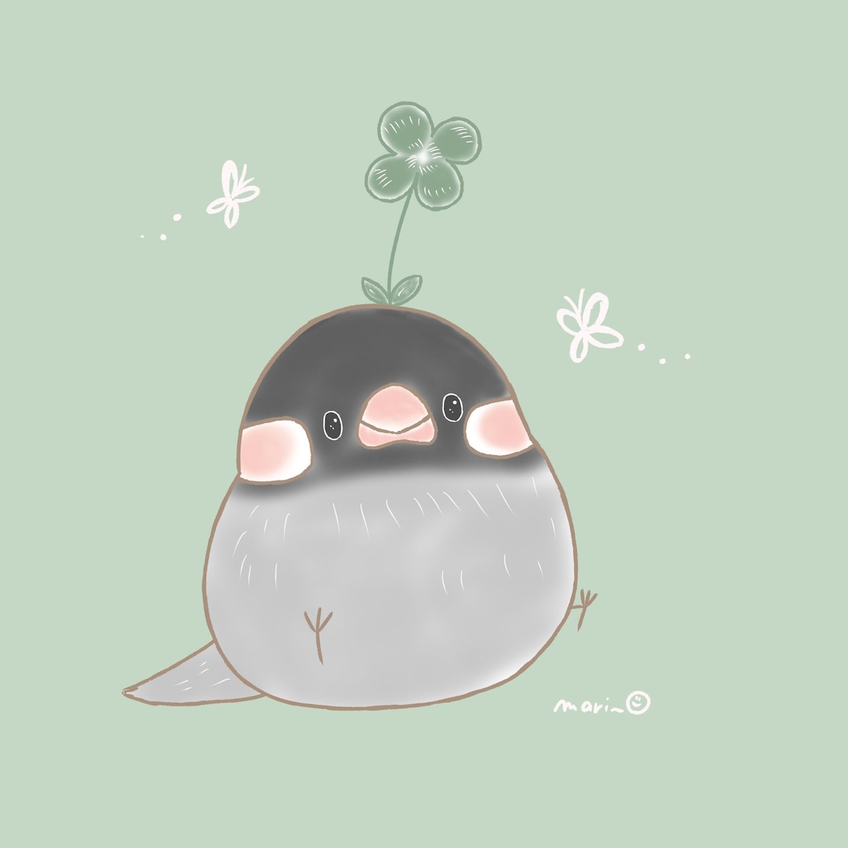 ふんわり癒される動物・ペットのアイコン描きます 大切なペットや動物をふんわり優しいアイコンにします イメージ3