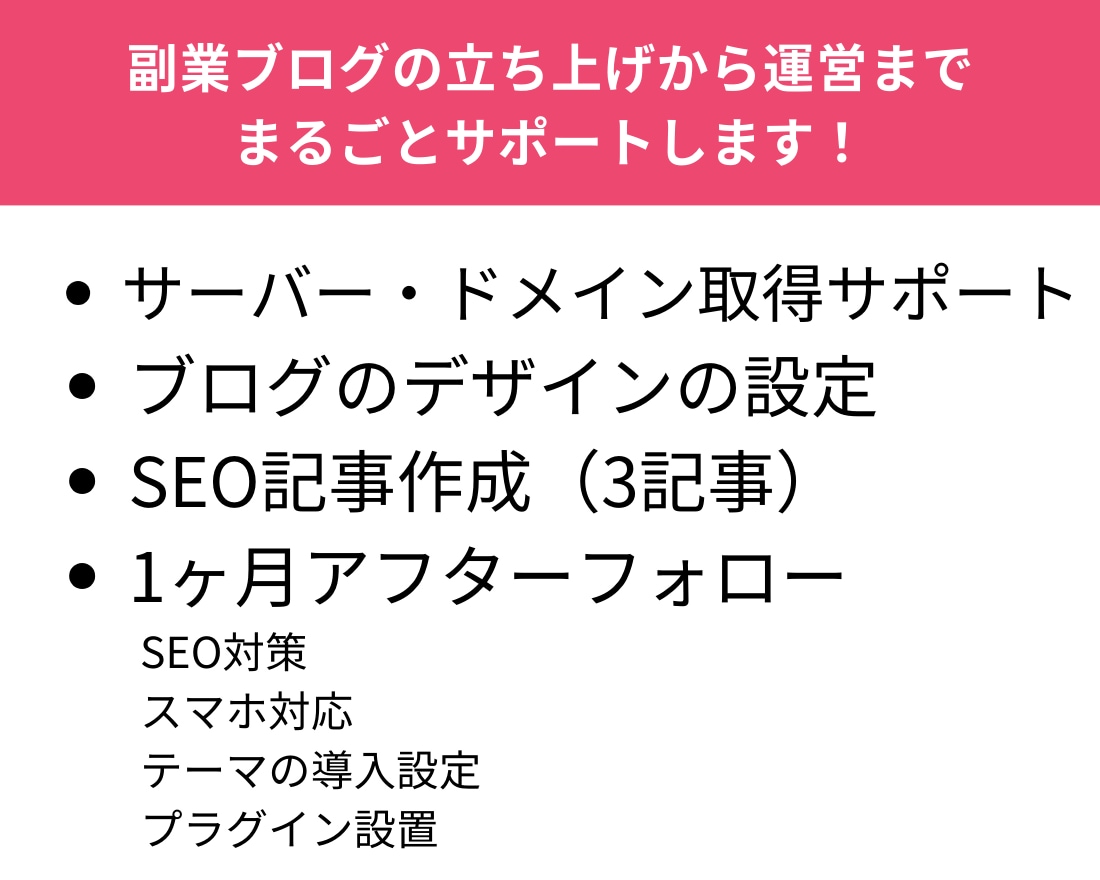 やる気を応援！知識ゼロからのブログ作成いたします 読んでもらえるブログができる！ブログを作成・サポート イメージ4