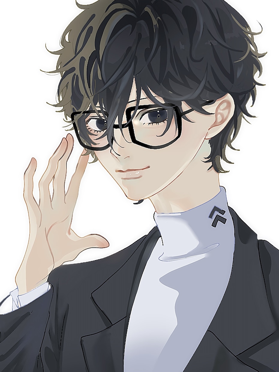 期間限定値下げ！1枚絵描きます あなたのオリキャライケメンに描かせてください！！ イメージ1