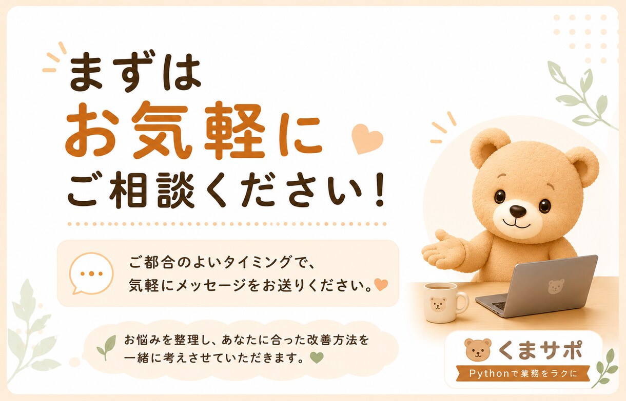 業務改善・効率化のご相談承りますます お悩みを整理し、最適な改善方法をご提案します イメージ5