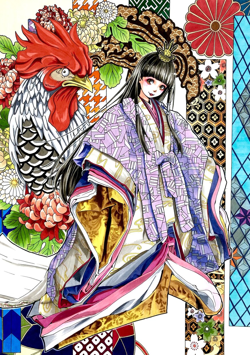 A4イラスト原画販売します 今まで描いてきたイラスト原画を額装して販売します。 イメージ6