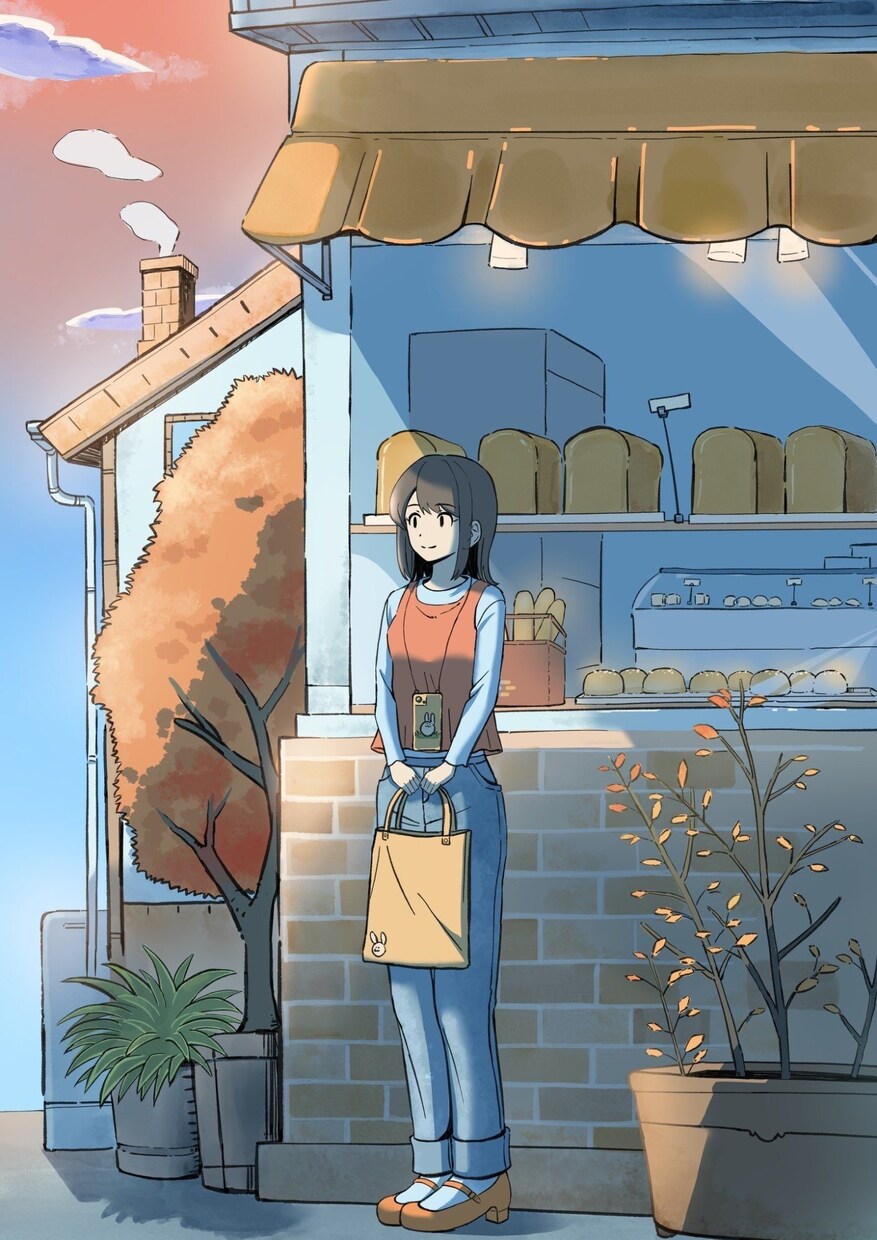 配信・表紙などに　背景ありの一枚絵を描きます 落ちついた、癒される雰囲気の一枚絵が必要な方へ イメージ1