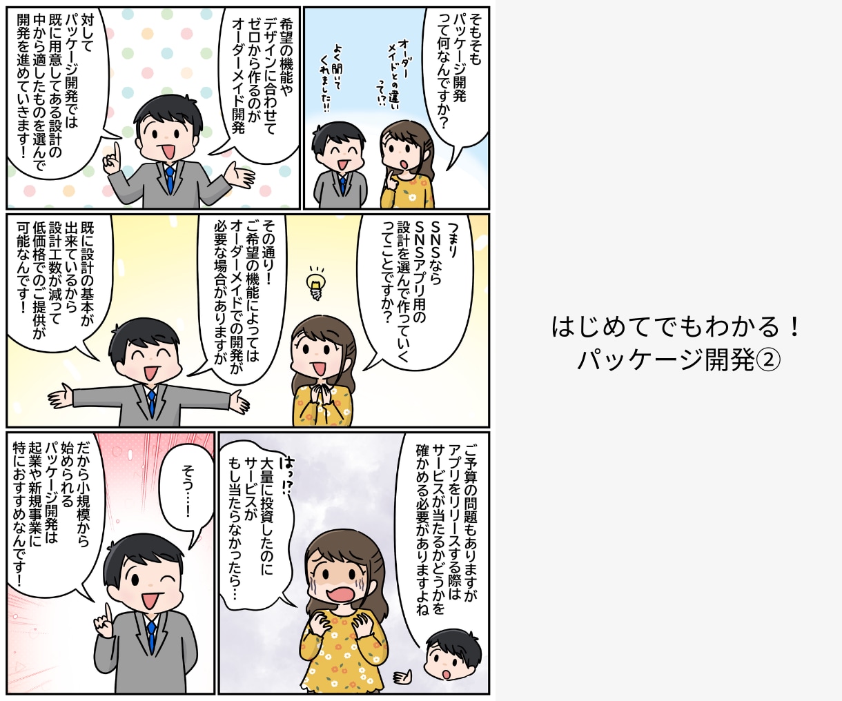 iOS/Android/Webアプリを開発します 【漫画でわかる！】「初めてのアプリ開発依頼方法」を公開中！ イメージ3