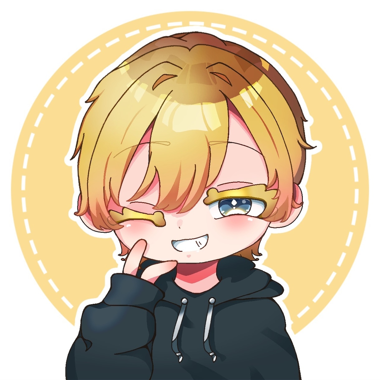 まるい目が特徴のかわいいイラストを描きます ふわふわキュートなゆめかわアイコンはいかがですか？ イメージ2