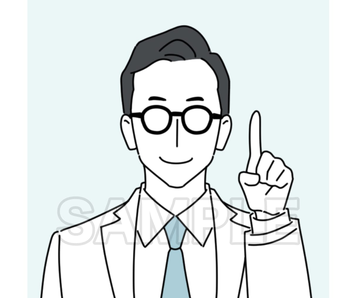商用可☆シンプルな人物イラストお描きします 【ゆるい似顔絵可】SNS、ブログ、YouTubeなどに◎ イメージ5
