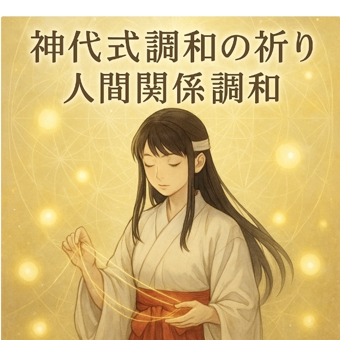 神代式調和の祈り　人間関係の悩みを波動で整えます 魂の因縁と波動を整え人間関係に調和と癒しのご縁を結び直します イメージ1
