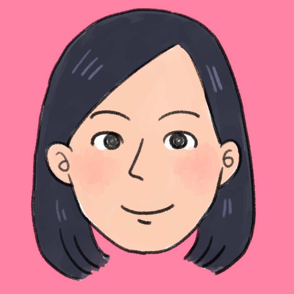 やさしいタッチの似顔絵アイコンを制作します 温かみのある線と色で、 安心感を与える似顔絵をお描きします。 イメージ4