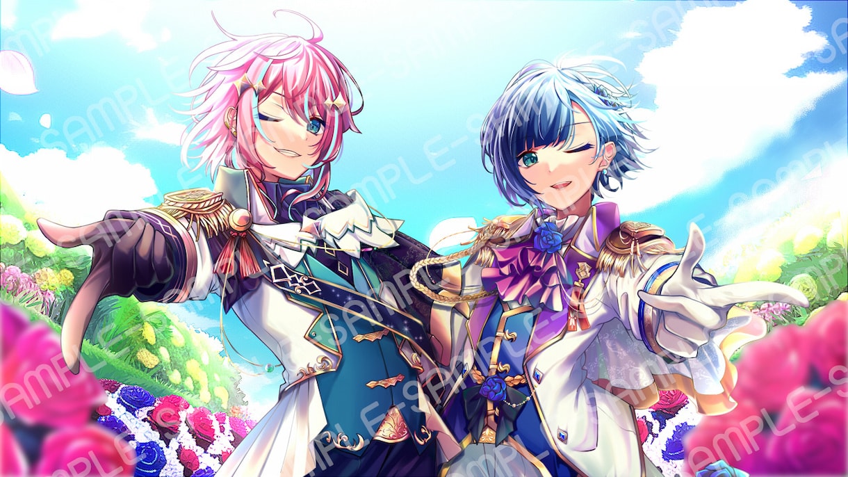 VTuber様等のイラスト制作いたします 歌ってみた等の1枚イラスト制作（ハコちゃん担当） イメージ4
