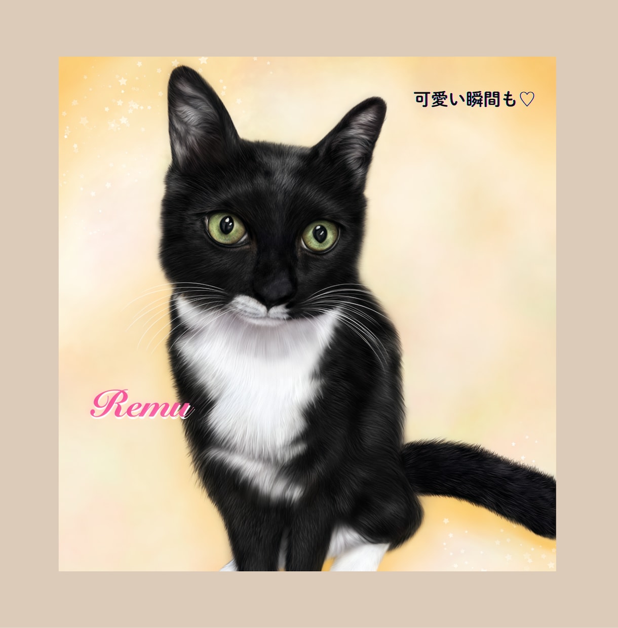 手描きデジタルで世界に一つの犬猫似顔絵を制作します 思い出の写真をデジタルタッチで可愛いわんにゃん似顔絵に♡ イメージ4
