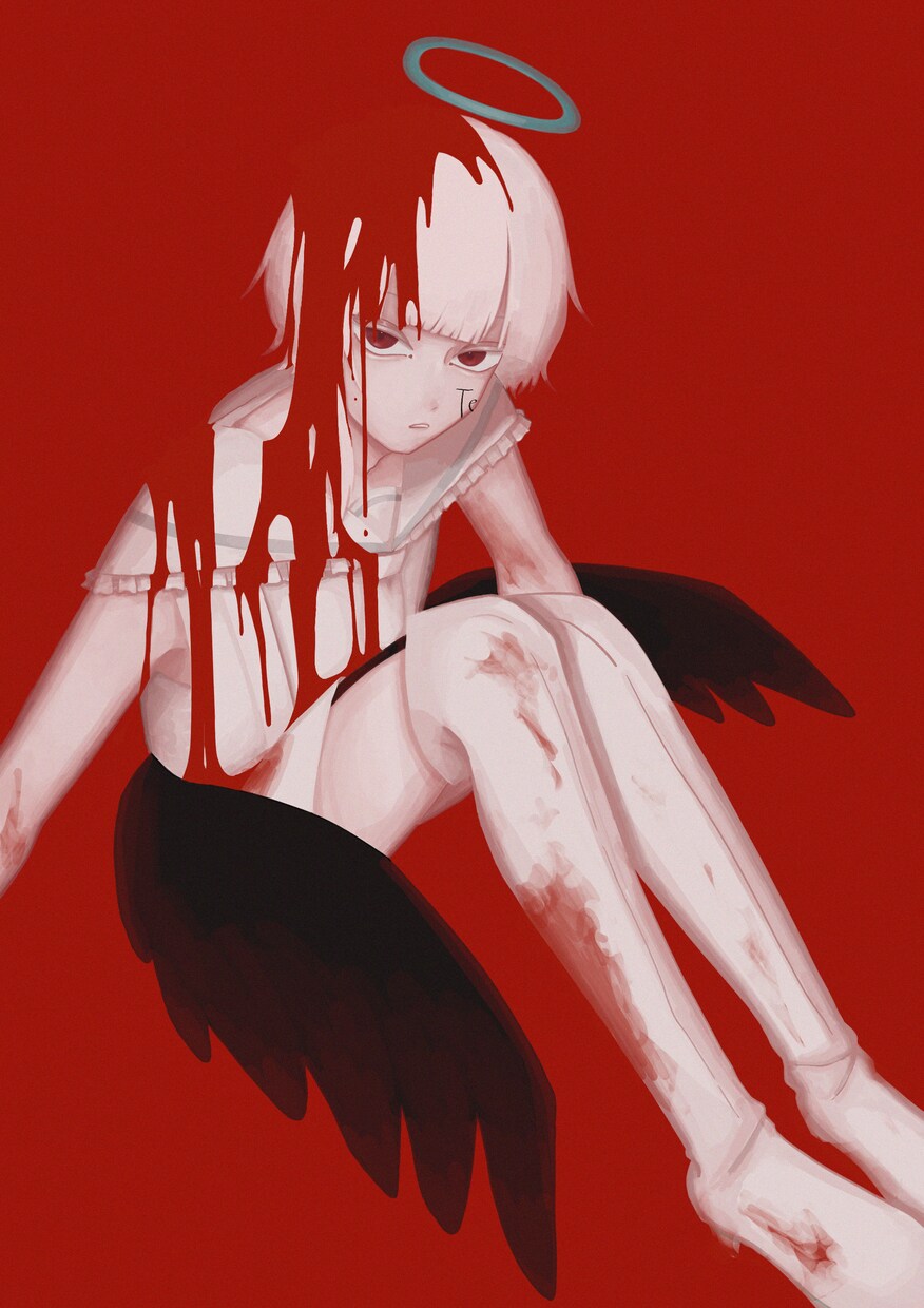 淡くて雰囲気のある一枚絵描きます 個性的なタッチの絵で目を惹く人物絵を求めている方へ イメージ7