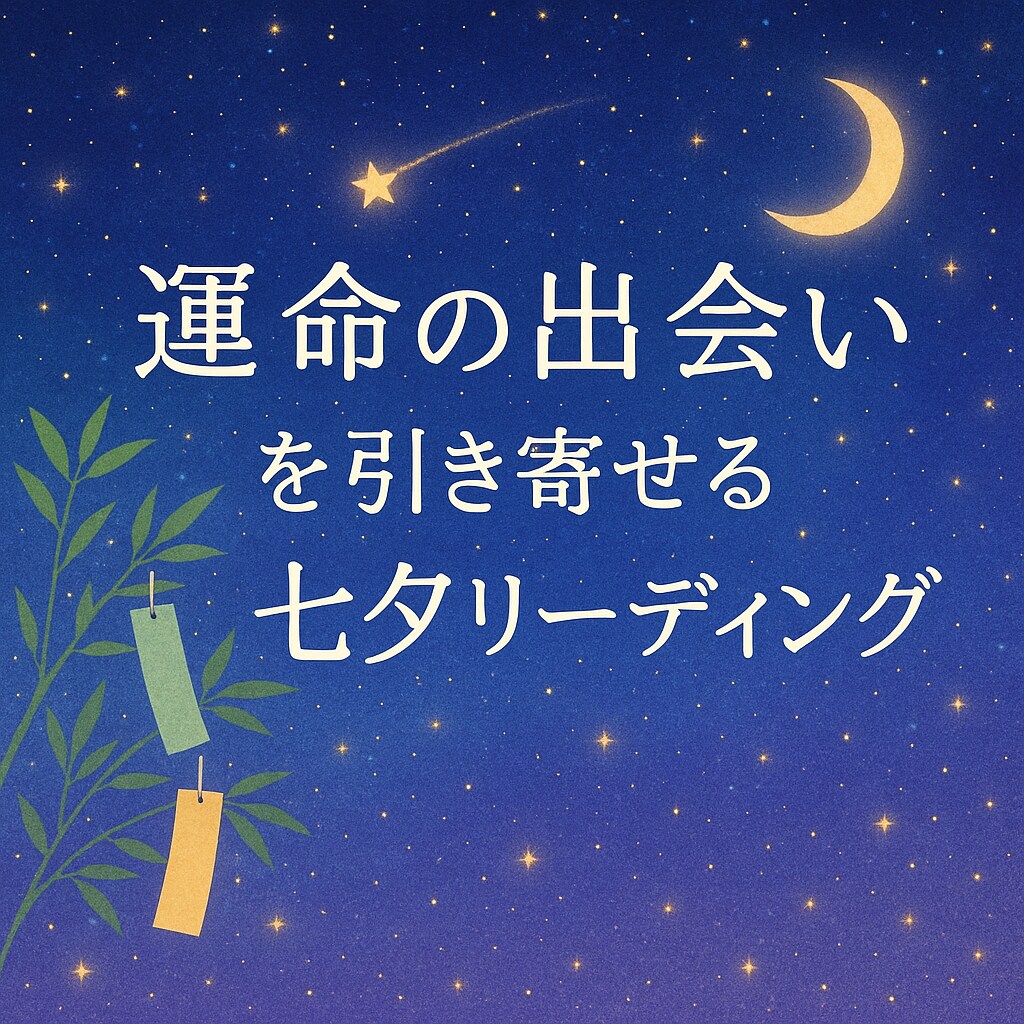 運命の出会いを引き寄せます ✳七夕限定✳ 奇跡を引き寄せる 数秘＆タロット イメージ1