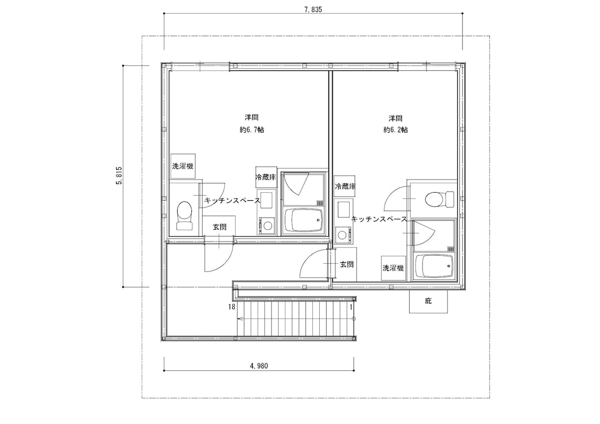 ただいま【お試し価格！】CAD図面作成をします 手書き図面をCAD図面にします。（JW-CAD使用） イメージ3