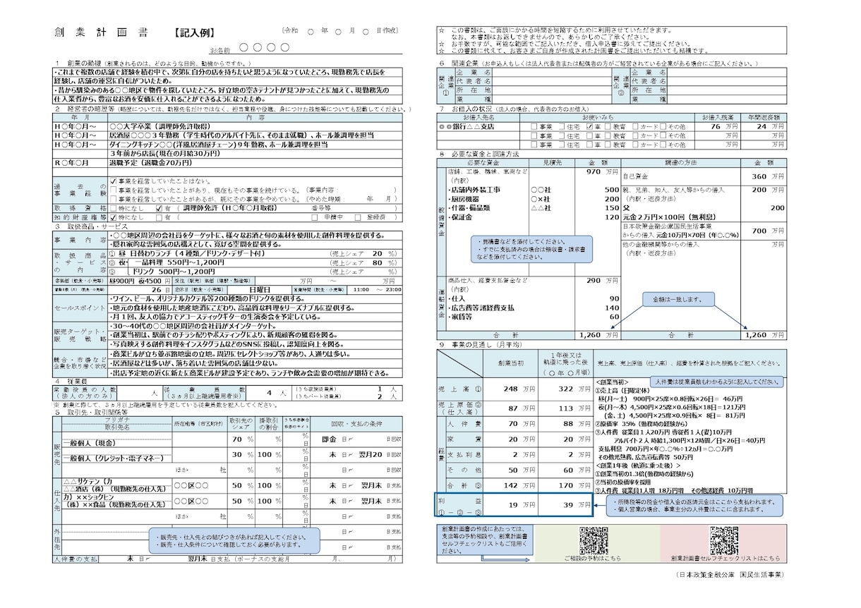 日本政策金融公庫の【創業計画書】の作成を代行します 創業融資に必要な書類を【迅速に】作成します！ イメージ2