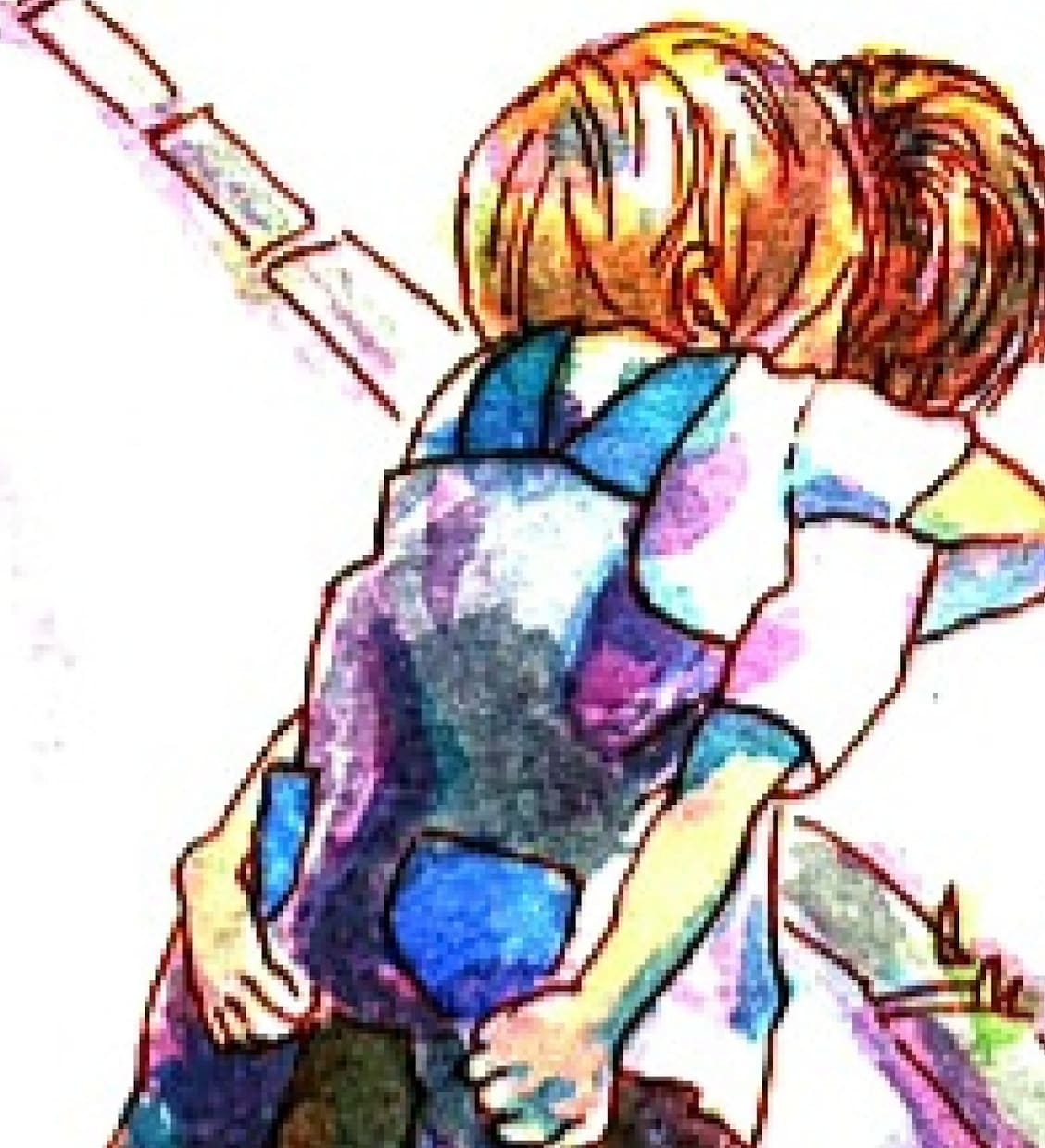 後ろ姿のイラスト描きます 後ろ姿のイラストをアナログ画材で描きます(*^^*) イメージ2