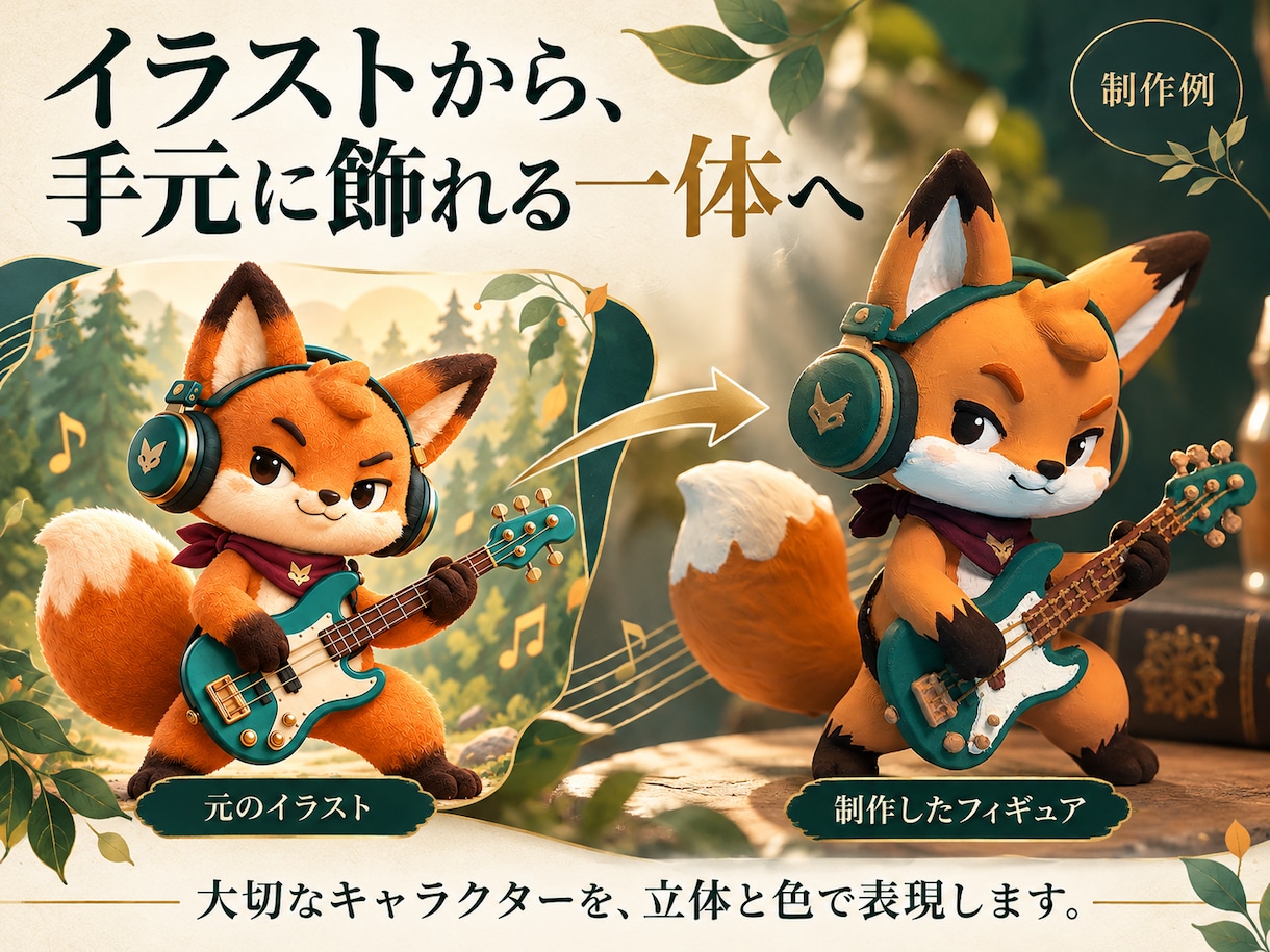 プレミアム仕様のフルカラーフィギュアを制作します 専用ブリスターパックで飾る、あなただけの一体 イメージ2