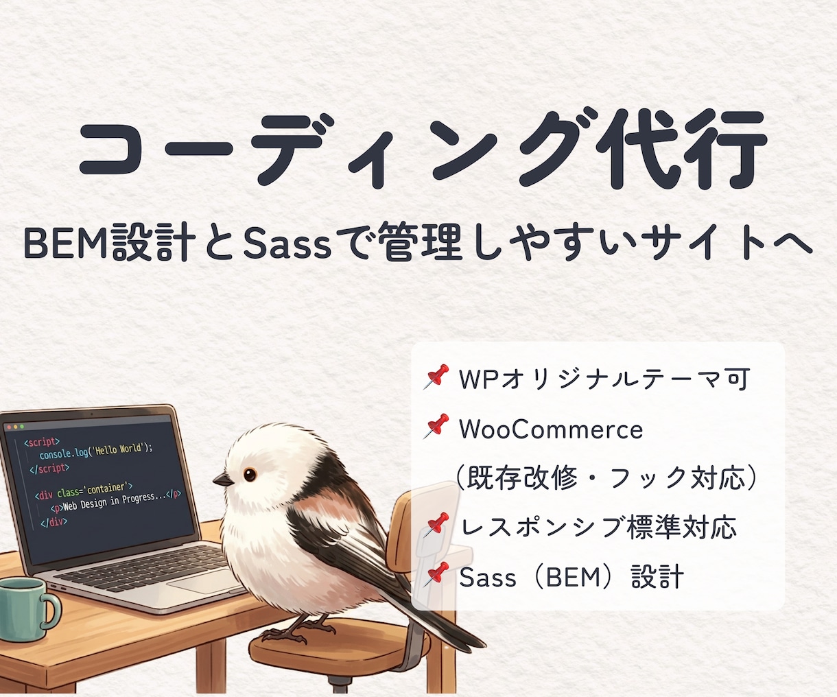 保守性を重視したコーディング代行いたします BEM設計とSassで管理しやすいサイトへ イメージ1