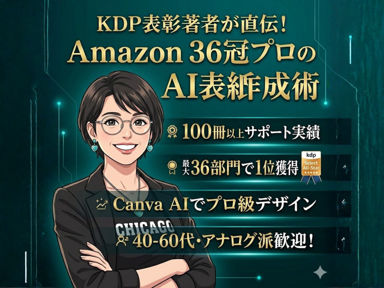Amazon表彰プロがKindle出版を伴走します 40-60代の方へ。36冠プロがKindle出版を完全伴走 イメージ1