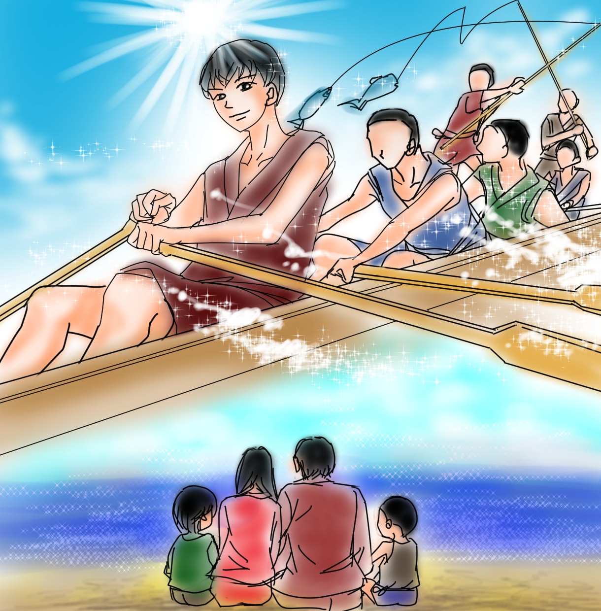 今必要なメッセージをくれる過去生をイラストにします ❦シータヒーリングで過去〜現在にヒーリングエネルギー送ります イメージ8