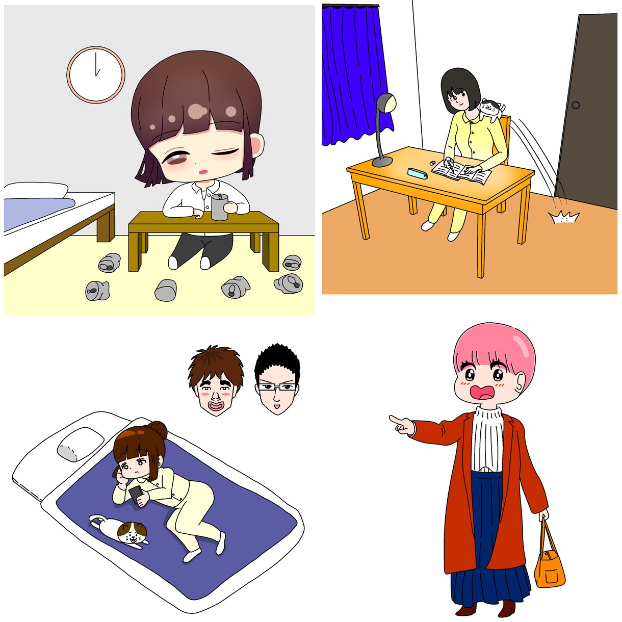 シンプルで面白くて可愛いイラストを描きます SNS、サイト、挿絵、カットイラスト等にご利用ください。 イメージ4