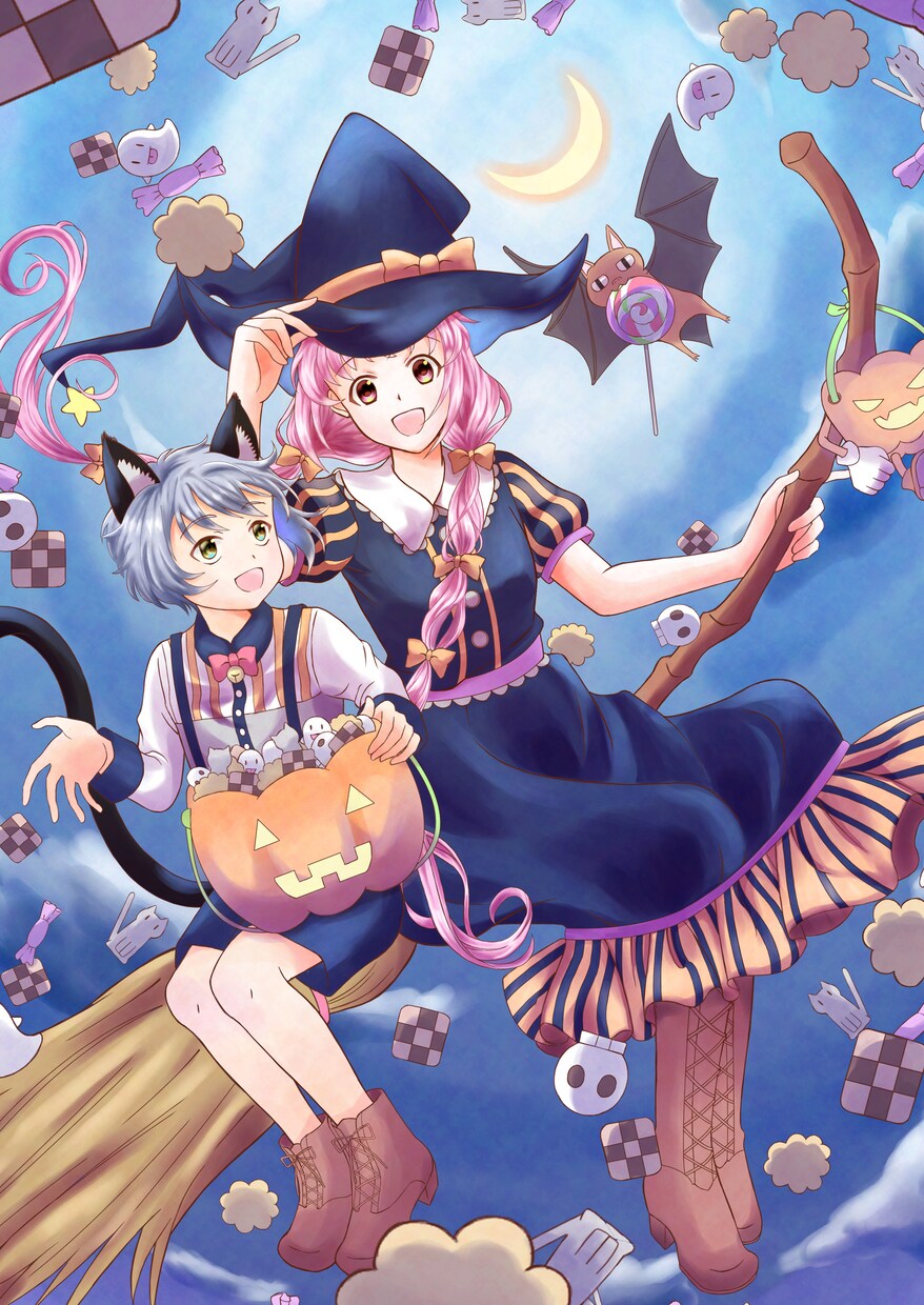 アニメよりの人物イラスト描きます 表紙やグッズ用に♪モノクロ絵やミニキャラ〜頭身高めも対応可能 イメージ6