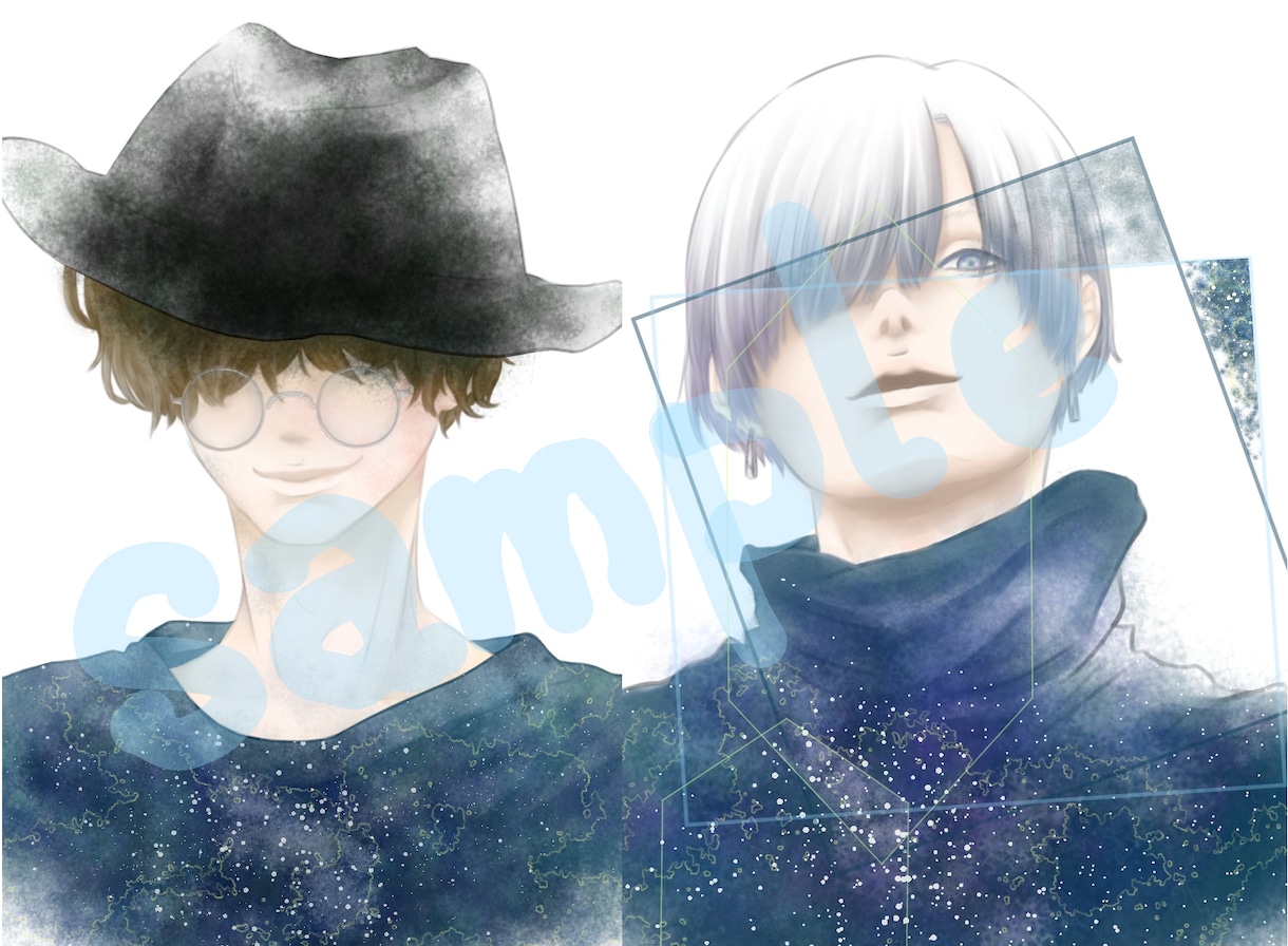 【イラスト】宇宙柄描きます！ イメージ1