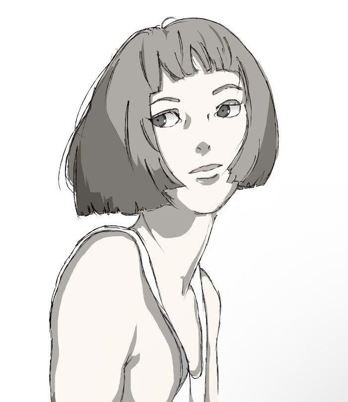 モダンでオシャレな雰囲気の人物絵描きます クールでモダンな絵でサービスやシーンの魅力を引き立てます イメージ6