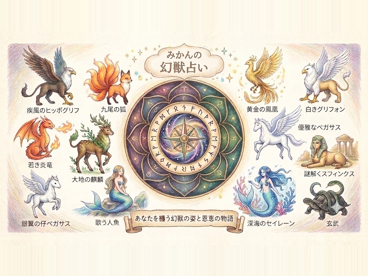 あなたの中に眠る「幻獣」を呼び覚まします あなたをひとつの幻獣に例えて占います イメージ1
