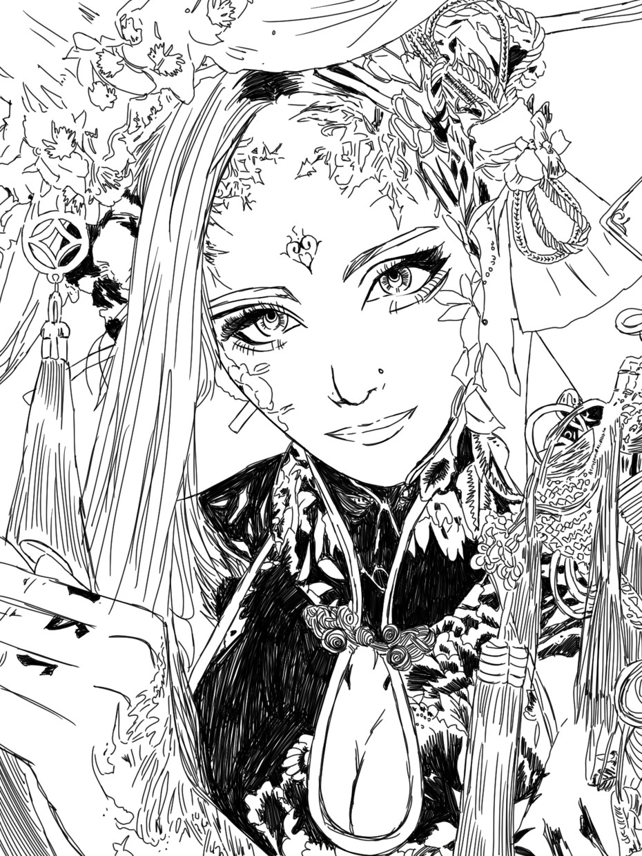 似顔絵。アイコンに使えると思います 主に模写です。キメキメの自撮りを少し味のある感じで描きます。 イメージ1