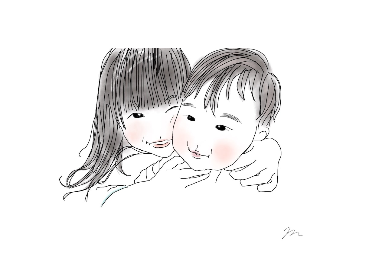シンプルおしゃれにお写真をそのままイラストにします 結婚式/プレゼント/アイコン/記念/ウェルカムボードなど◎ イメージ4