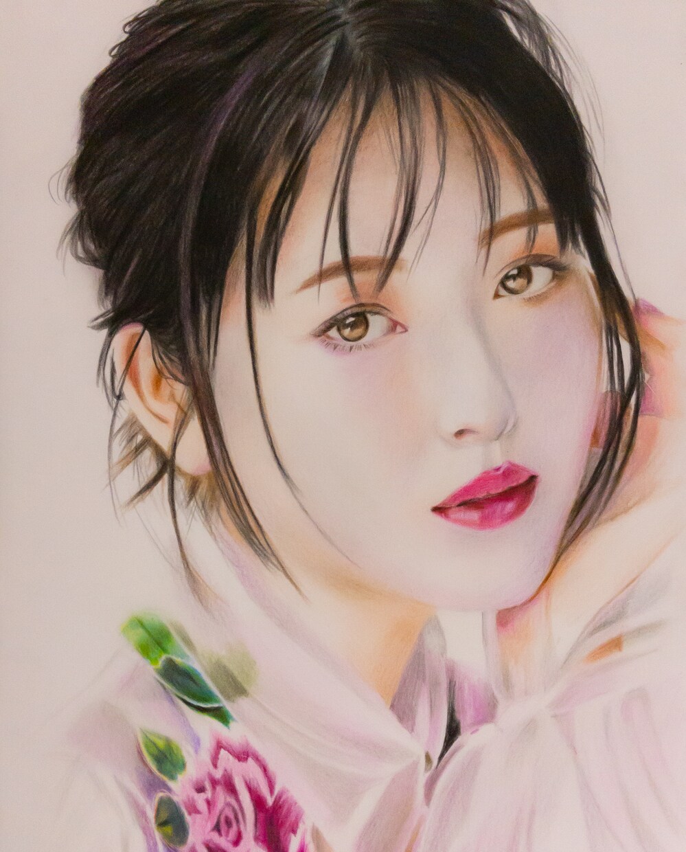 リアル似顔絵を色鉛筆で手描きします ☆原画送付あり☆色鉛筆で温かみのある雰囲気に イメージ6