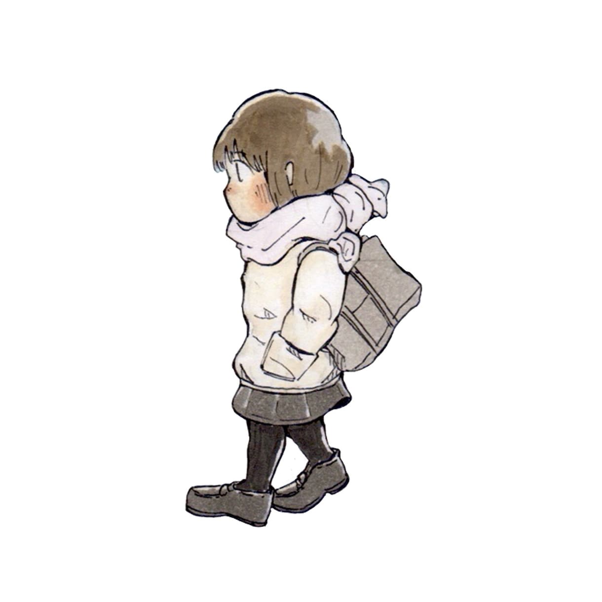 温かみのある手描きイラストを制作します 日常の一場面を、懐かしく、やさしいアナログタッチで描きます イメージ8