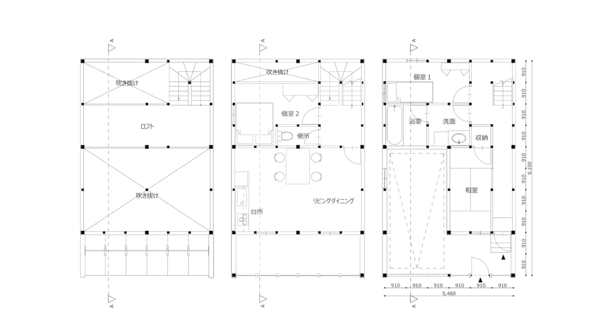 格安！建築図面を作成します 図面起こしから着彩まで幅広く対応！【CAD図面作成・加工】 イメージ2