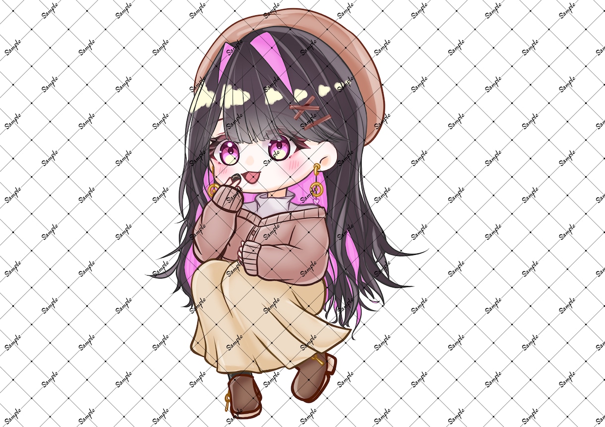 ミニキャライラスト描きます グッズ/アイコン/動画用/LINEスタンプイラストなど イメージ3