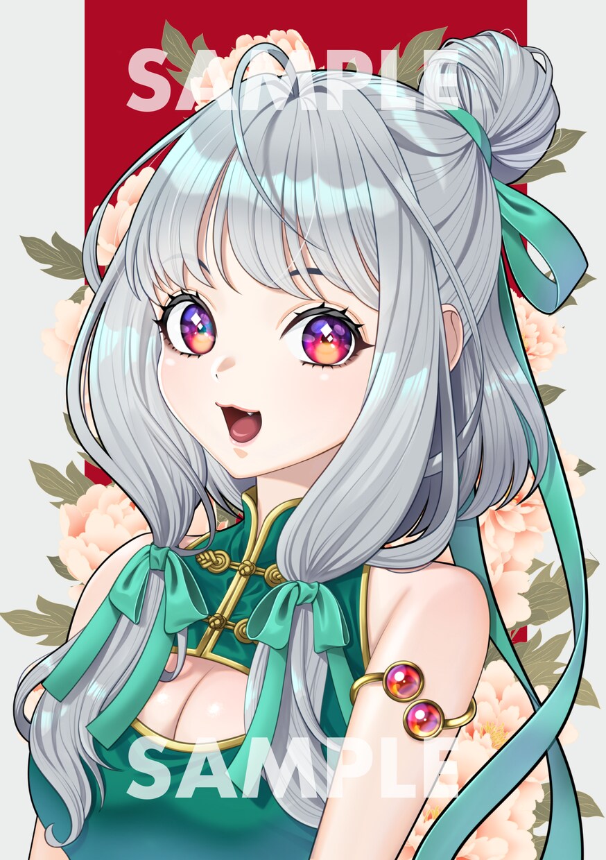 可愛い女子アイコン＆バストアップイラスト販売します 中華風な女の子のアイコン＆バストアップイラストです イメージ2