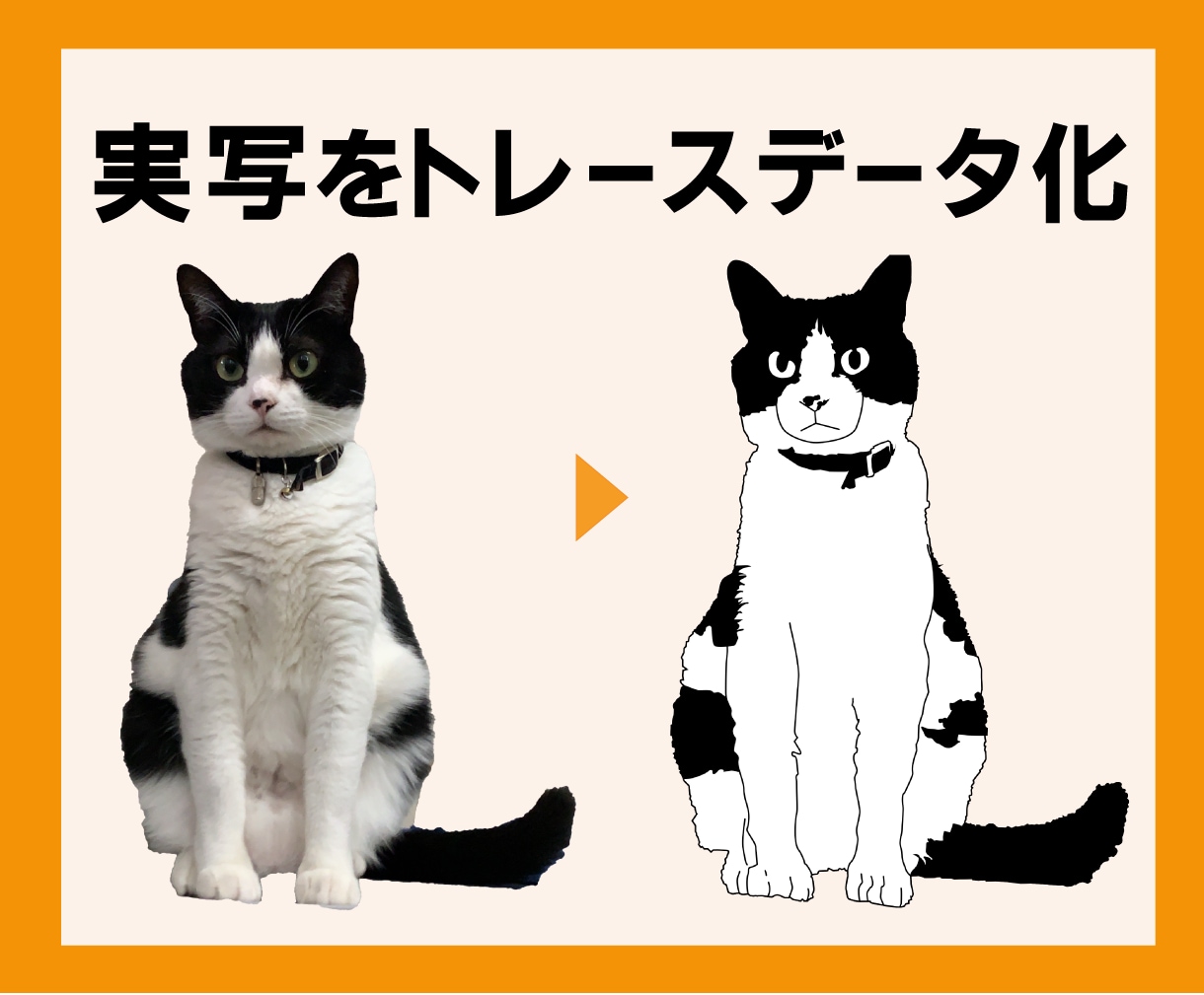 画像をベクターに丁寧にトレースします 印刷・加工・拡大に最適なAiデータに イメージ5