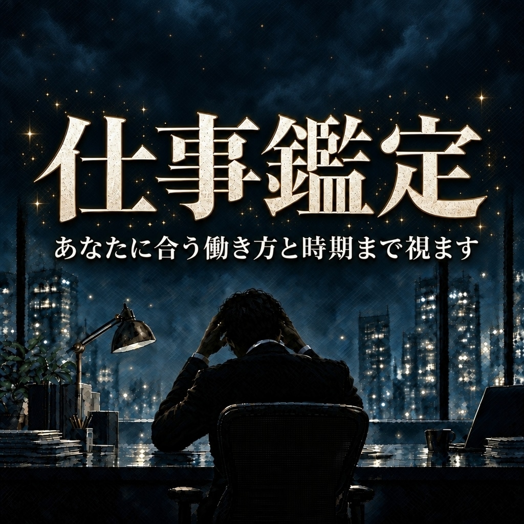 仕事鑑定｜転職・適職・今の仕事を続けるべきか視ます 天職・才能・人間関係｜あなたに合う働き方と動く時期を視ます イメージ1